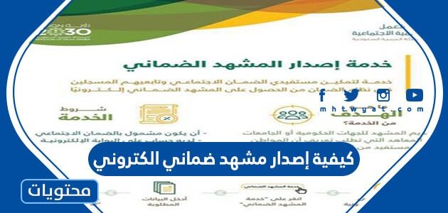 كيفية إصدار مشهد ضماني الكتروني
