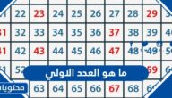 ما هو العدد الاولي