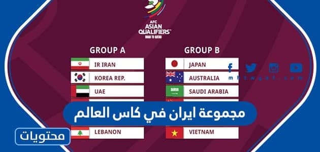 مجموعة ايران في كاس العالم قطر 2022
