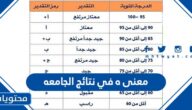 معنى ه في نتائج الجامعه