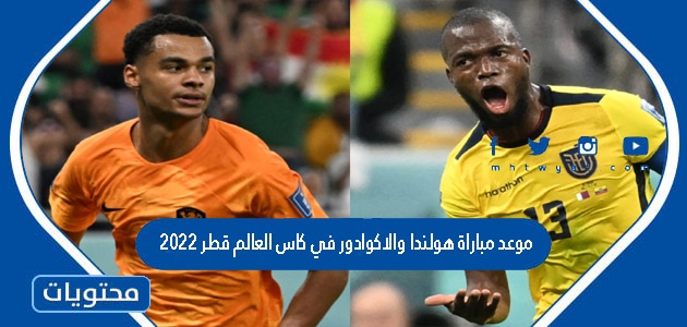 موعد مباراة هولندا والاكوادور في كاس العالم قطر 2022