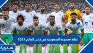 نقاط مجموعة السعودية في كاس العالم 2022