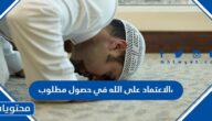 الاعتماد على الله في حصول مطلوب، أو دفع مكروه مع فعل الأسباب المشروعة هو تعريف عبادة.