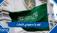 اوه يا سعودي كلمات