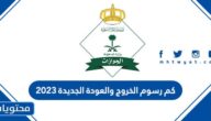 كم رسوم الخروج والعودة الجديدة 2025