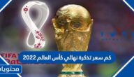 كم سعر تذكرة نهائي كأس العالم 2022