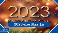 هل دخلنا سنه 2023