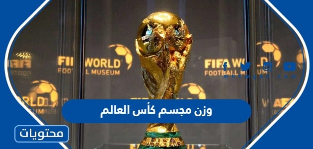 كم وزن مجسم كأس العالم ومن صممه