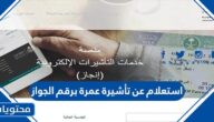 استعلام عن تأشيرة عمرة برقم الجواز 1447 بالتفصيل