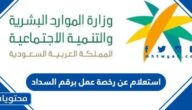 استعلام عن رخصة عمل برقم السداد مكتب العمل الرابط والطريقة بالتفصيل