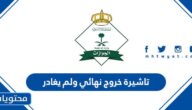 اصدار وتجديد تاشيرة خروج نهائي ولم يغادر المملكة