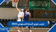 جدول ترتيب دوري السلة السعودي 2023 كامل