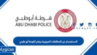 طريقة الاستفسار عن المخالفات المرورية برقم اللوحة أبو ظبي