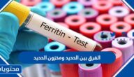 الفرق بين الحديد ومخزون الحديد والنسب الطبيعية لكل منهم