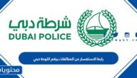 رابط الاستفسار عن المخالفات برقم اللوحة دبي 2025