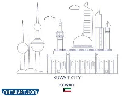 رسومات للتلوين عن العيد الوطني الكويتي 2023