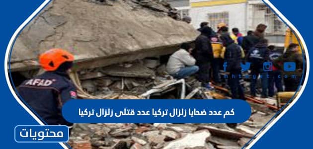 كم عدد ضحايا زلزال تركيا عدد قتلى زلزال تركيا الى الان