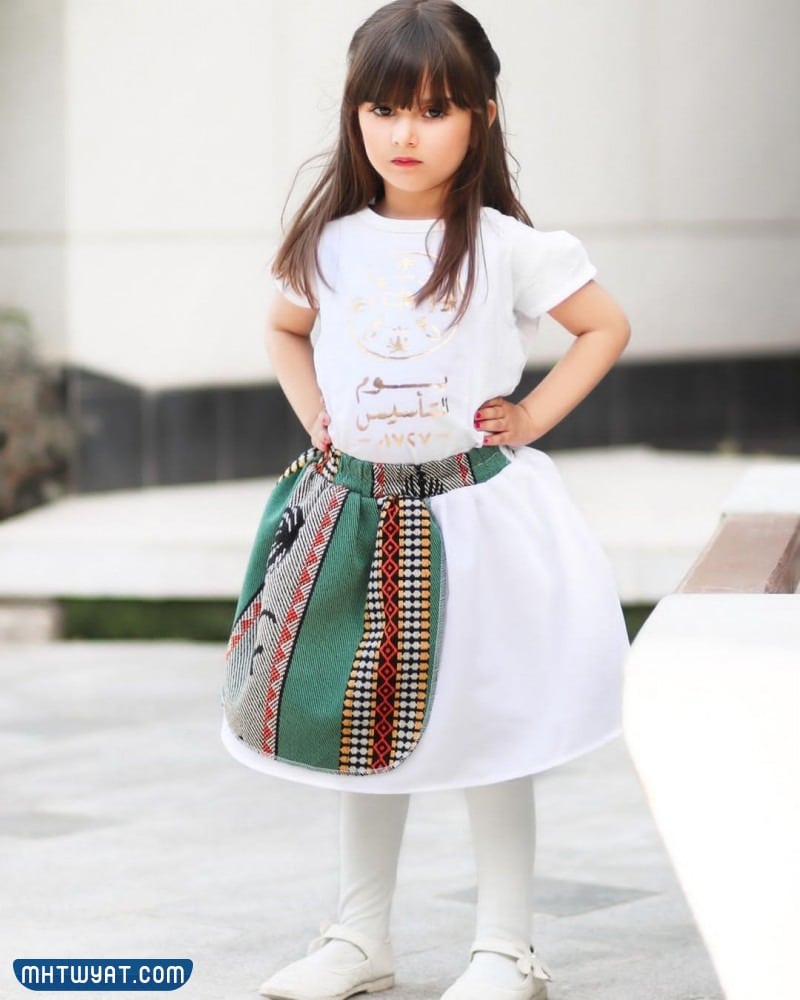ملابس يوم التأسيس السعودي للاطفال 