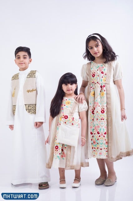 ملابس يوم التأسيس السعودي للاطفال 