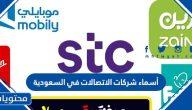 أسماء شركات الاتصالات في السعودية