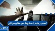 تفسير حلم السقوط من مكان مرتفع