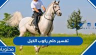 تفسير حلم ركوب الخيل للنابلسي وابن سيرين وابن شاهين بالتفصيل