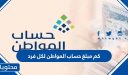 كم مبلغ حساب المواطن لكل فرد 1448