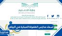 اسماء مدارس الطفولة المبكرة في الرياض 1447