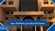 تخصصات المسار الإنساني جامعة الملك سعود 1447