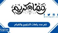 كم عدد ركعات التراويح والقيام 2025