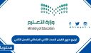 توزيع منهج القران للصف الثاني الابتدائي الفصل الثاني 1448