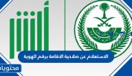 الاستعلام عن صلاحية الاقامة برقم الهوية 1445 من خلال ابشر الجوازات