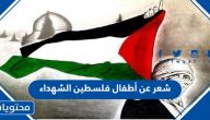 شعر عن أطفال فلسطين الشهداء مؤثر جدا