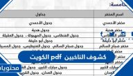كشوف الناخبين pdf 2025 الكويت