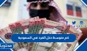 كم متوسط دخل الفرد في السعودية 2026