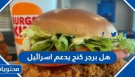 هل برجر كنج يدعم اسرائيل