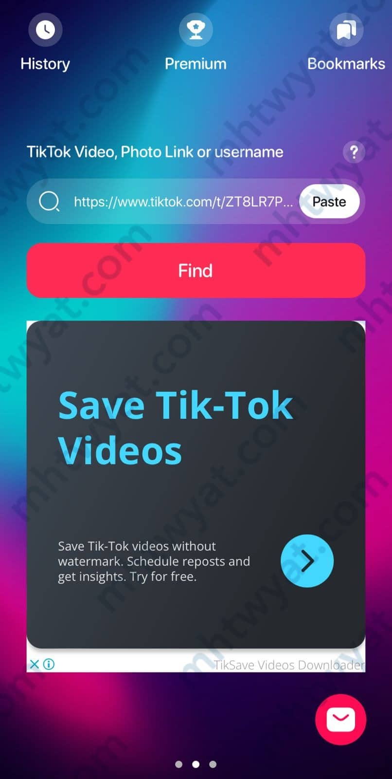 تطبيق SaveTik
