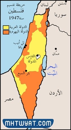 مساحة فلسطين كاملة قبل الاحتلال