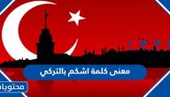ما معنى كلمة اشكم aşkım بالتركي