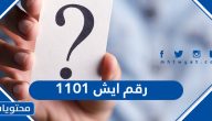 1101 رقم ايش في السعودية