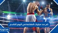 كم عدد مباريات الملاكمة في اليوم الحاسم