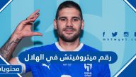 رقم ألكساندر ميتروفيتش في الهلال السعودي