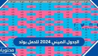 الجدول الصيني 2025 للحمل بولد ولمعرفة نوع الجنين pdf