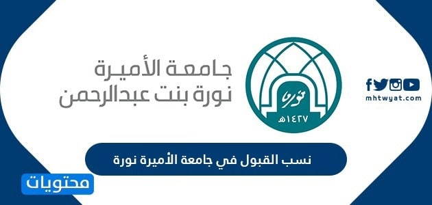 نسب القبول في جامعة الأميرة نورة 1447