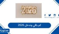 كم باقي وندخل 2026 العد التنازلي لعام 2026