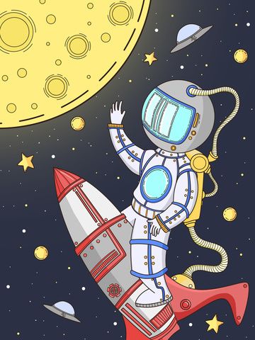 رسومات عن الفضاء ملونة