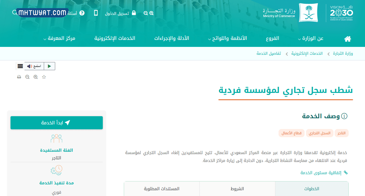 طريقة طلب شهادة شطب سجل تجاري في السعودية