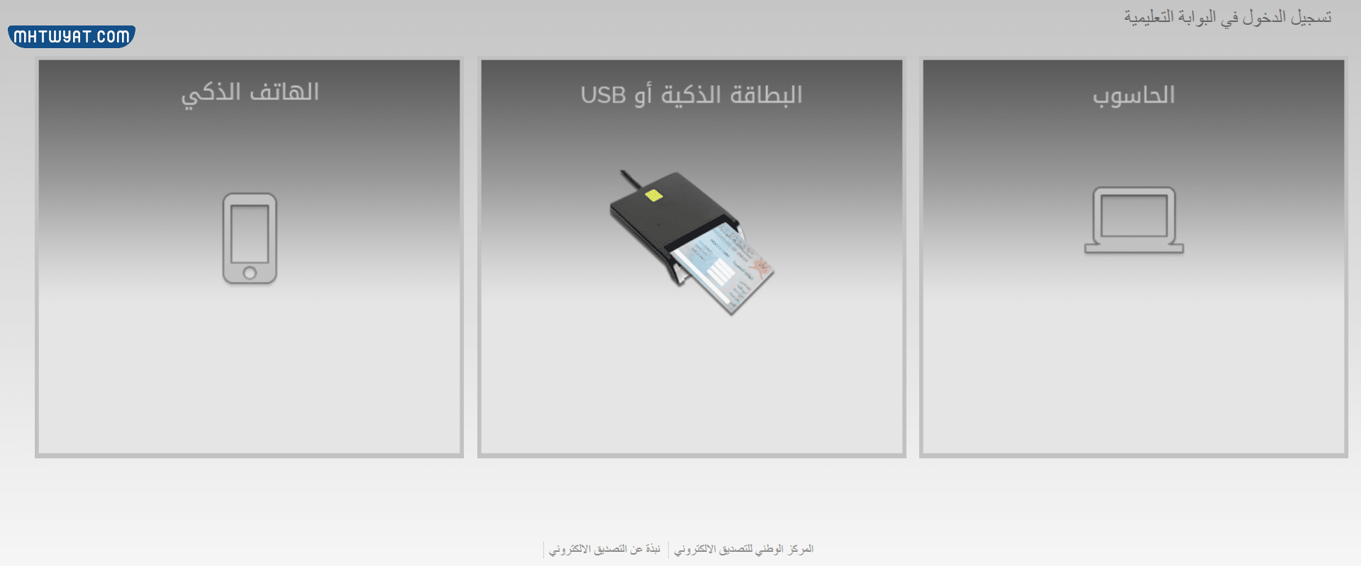 كيفية تسجيل دخول البوابة التعليمية في سلطنة عُمان باستخدام البطاقة الذكية